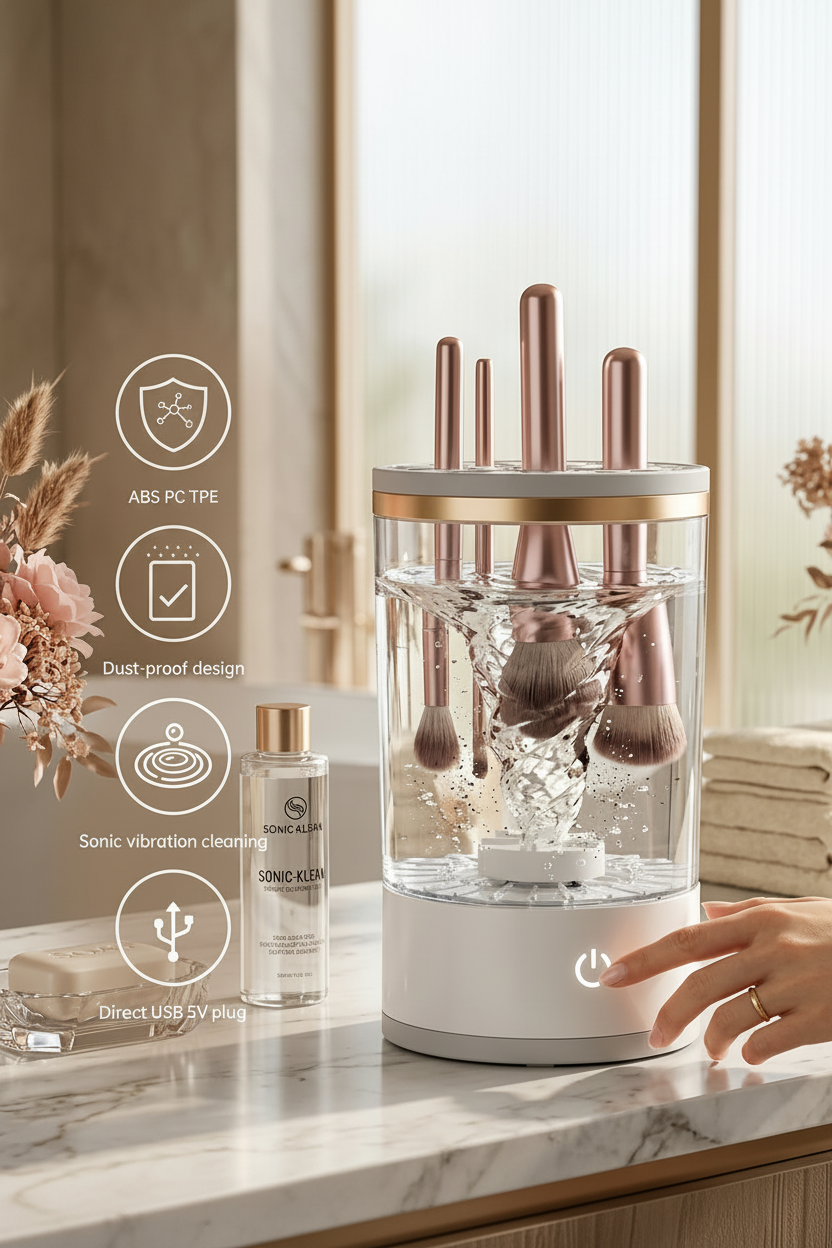 3 in 1 Electric Makeup Brush Cleaner