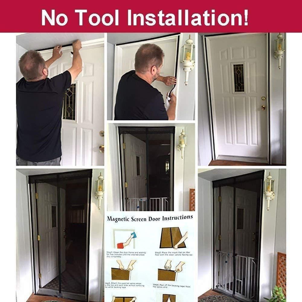 Door Net Magnetic Foldable Anti Mosquito Door Curtain