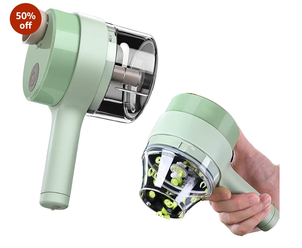 4 in 1 Portable Electric Vegetable Cutter Set