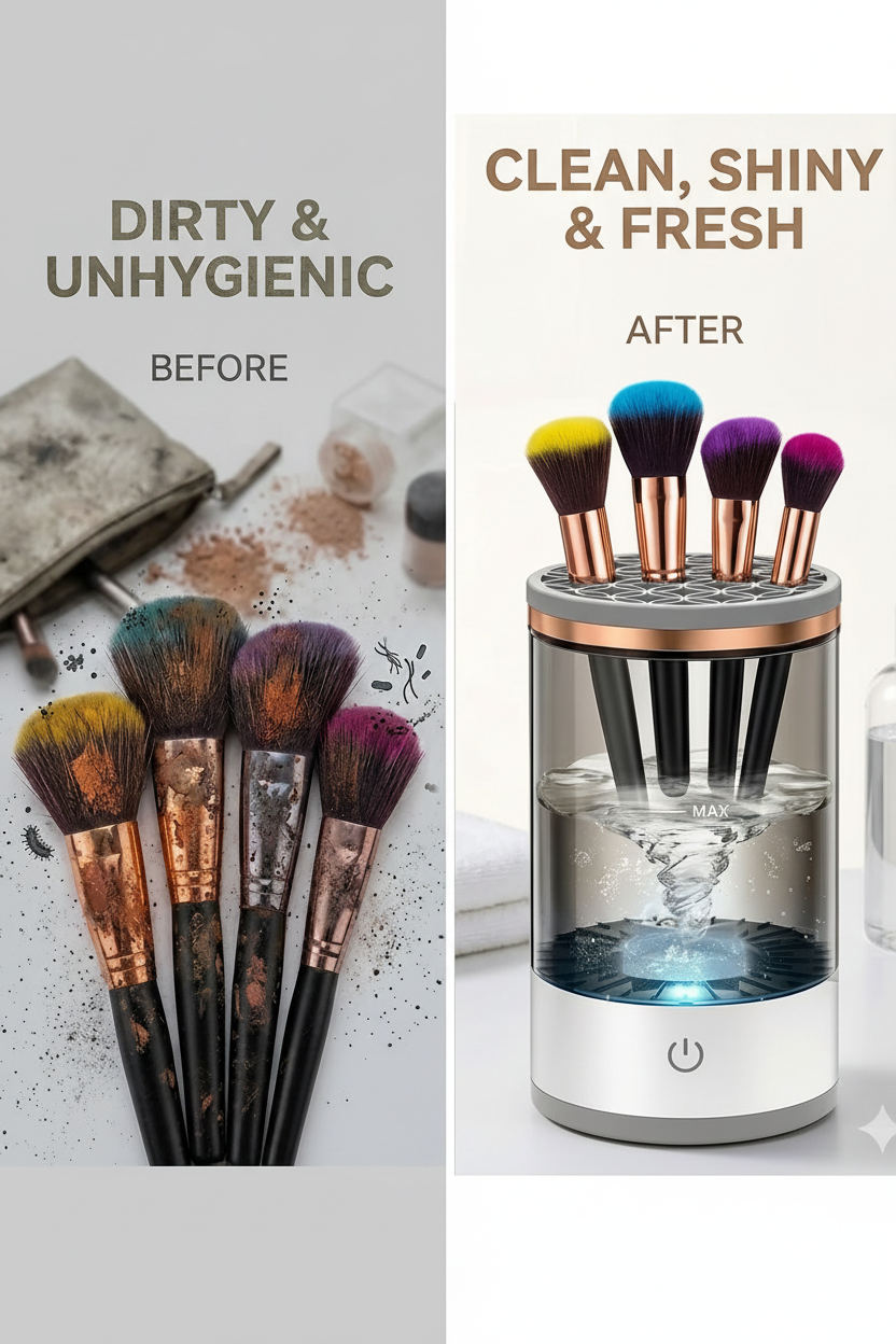 3 in 1 Electric Makeup Brush Cleaner