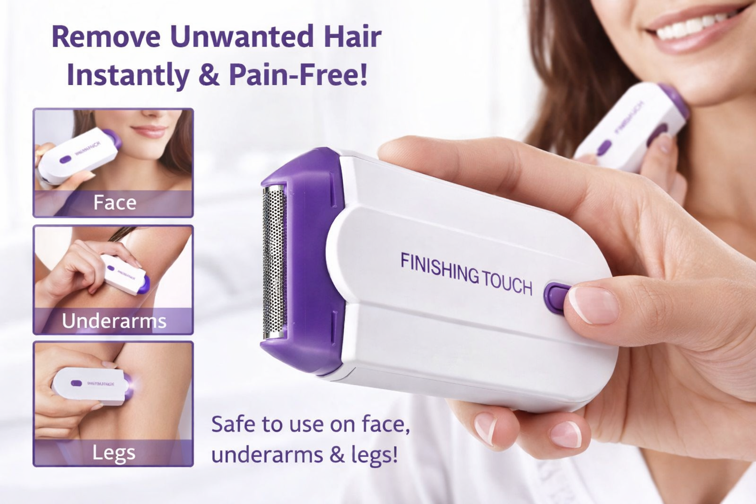 Painless Facial Body Hair Trimmer