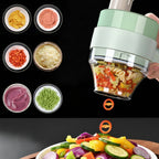 4 in 1 Portable Electric Vegetable Cutter Set